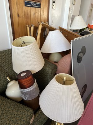 Old lamp's about to be recycled