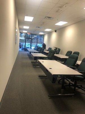 Newly renovated classroom