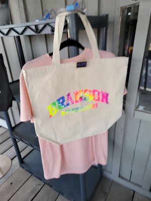 We will make you bags,shirts,hats,t shirt and screenprint toddlers yo adults with 150 items to choose from.