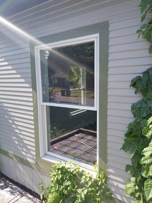 Wood window installation