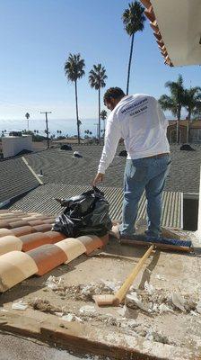 We repair a variety of tile roofs.