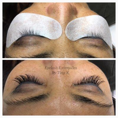 Individual Eyelash Extensions by Tina K.