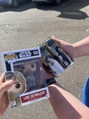 Star Wars funko and soda pops generosity of the owner