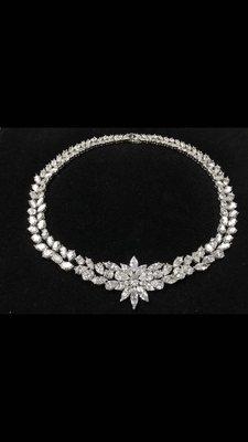 We made this 100 carat diamond necklace for a costumer!