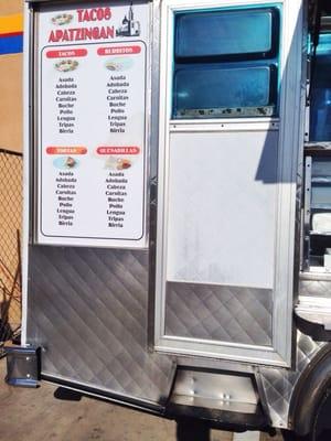 Menu as of 10/2014