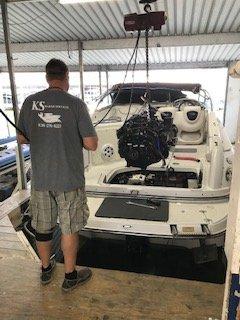 We do engine replacements - Boat size and Limitations apply