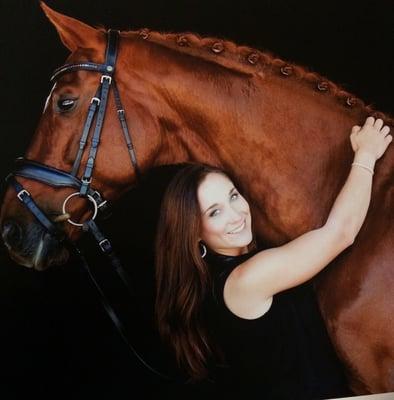 San Diego Saddle Club Owner, Holly Bergay, with Rubino Bellissimo.