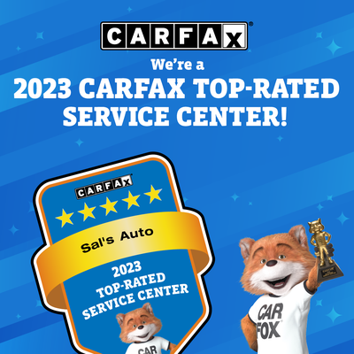 2023 Carfax top-rated service center for Sal's Auto