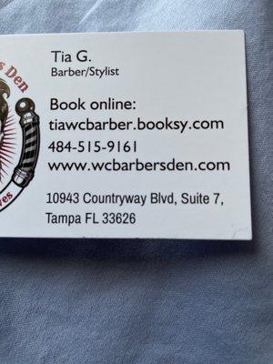 Wc barbers den book online