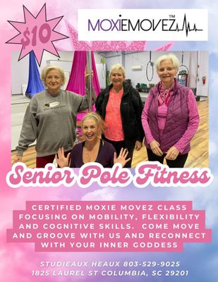 Pole Fitness knows no age.  We have classes for Seniors