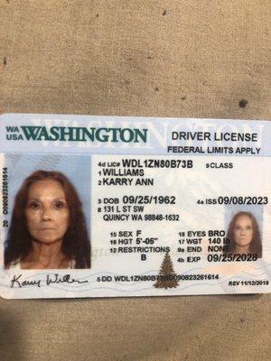 Drivers license