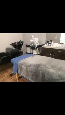 Facial and waxing room