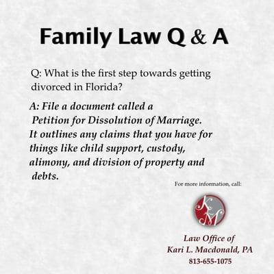 Practicing Family Law in state of florida.