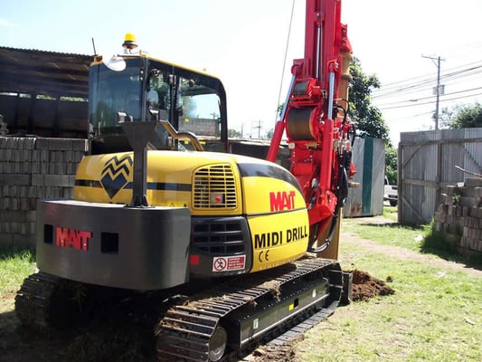 Drill rig for drywells