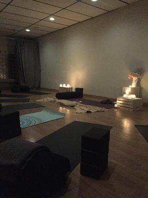 Our Hygge Yoga event--so relaxing!