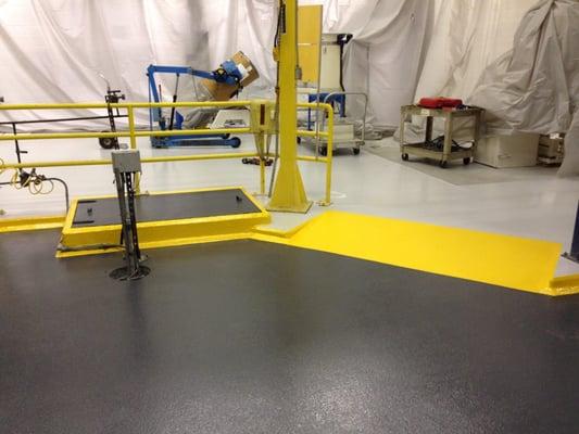 Multi Color Flooring System. Colors can be added to fulfill specific needs of customers.