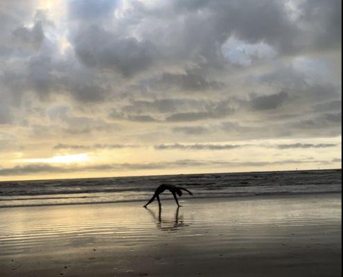 When no one shows up for class on the beach