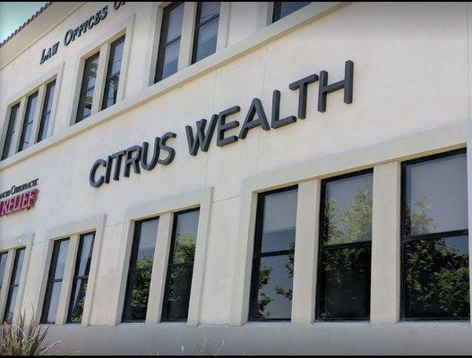 Citrus Wealth | 1461 Ford Street, Suite 103 | Redlands, California 92373