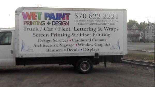 Truck Lettering and wraps