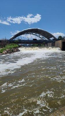 Platte River is flowing fast  06-25-2023