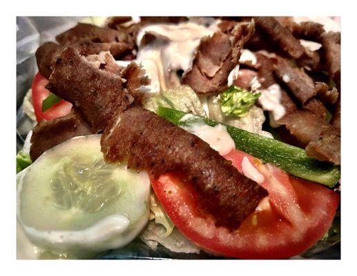 Gyros Greek Salad @ Jimmy's Gyros & Grill .  20 E Adams St, Chicago, IL  Chicago Style Fast Food .Cool & Fast!