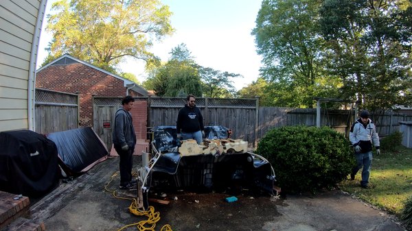 Removing and disposing of old hot tubs for a cleaner, clearer backyard