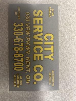 City Service Towing Company