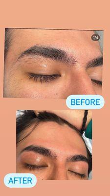 Eyebrow Wax (clean up)-Male Client