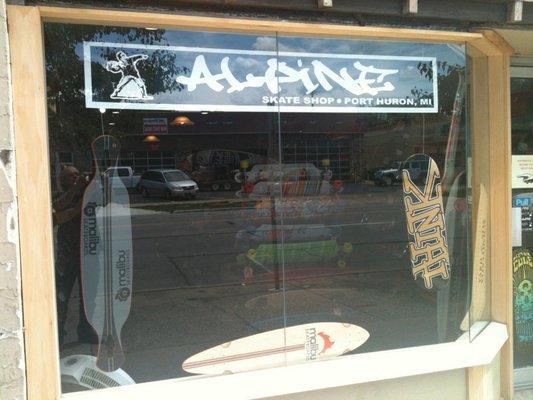 We are always looking for cool new window designs for our skate shop. Any ideas?