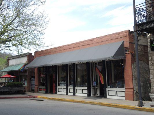 Curated Gallery and Gifts storefront (on the right)