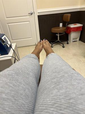 My toenail polish at Emerald Coast Podiatry