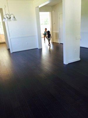 Your family enjoy your new hardwood