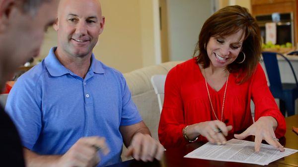 Our Clients Signing Docs To Their New Home