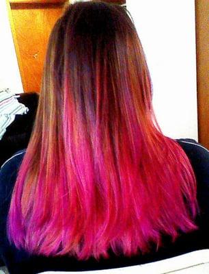 Fun colored ombre'