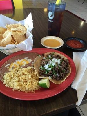 Lunch Carne Asada Tacos