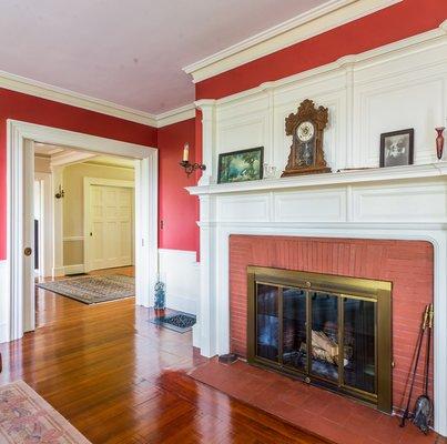 7 Louders Lane, Jamaica Plain - Dining Room Fireplace