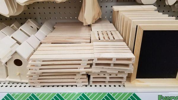 Very cool wood hobby section