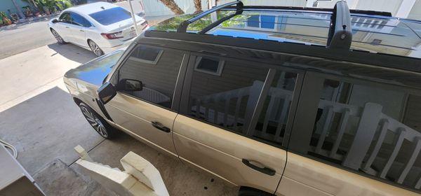 2003 Range Rover with Limo Tint in passenger areas.