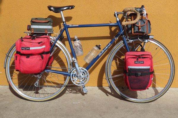 Loaded touring bike - Austin TX to St Augustine FL - April/May 2002