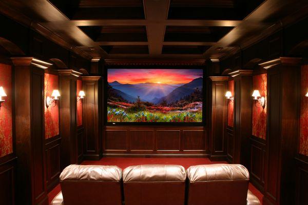 Custom north Nashville home theater.