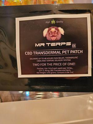 CBD pet patches!