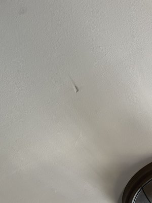 Damage to ceiling