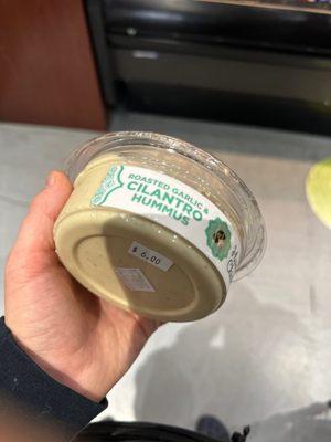 Six dollars for hummus