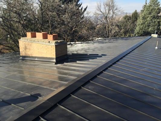 Recent job that we did for a client in Salt Lake City. We did a tear off of the old tar and gravel roof and install 24 gauge ...