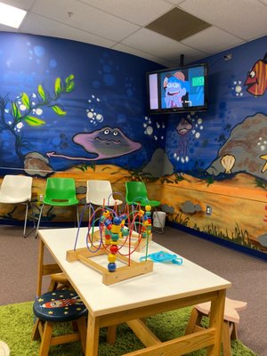 Nice waiting room. Definitely kid friendly.