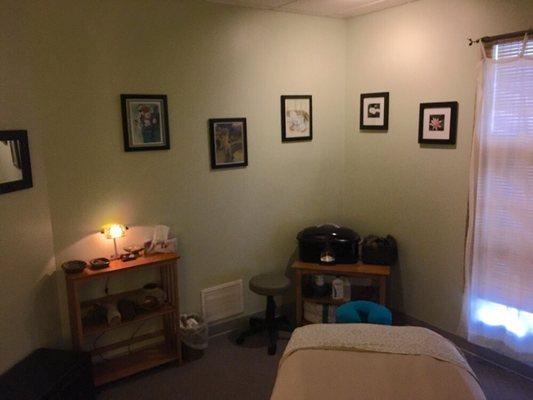 One of our relaxing treatment rooms