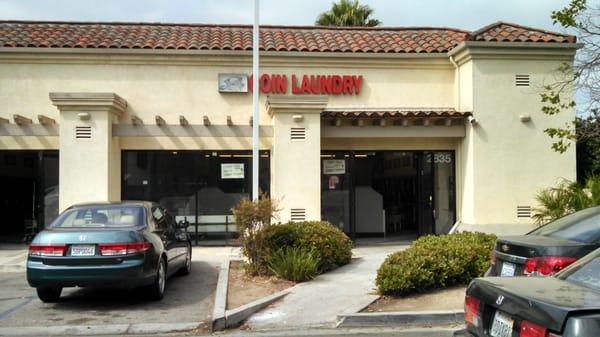 Front of laundromat