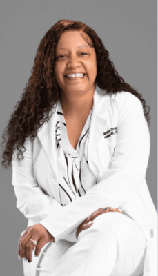 Sheritha Chambliss, MSN, APRN, PMHNP-BC, FNP-BC, is a board-certified psychiatric mental health nurse practitioner