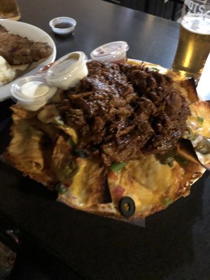 Pulled pork nachos