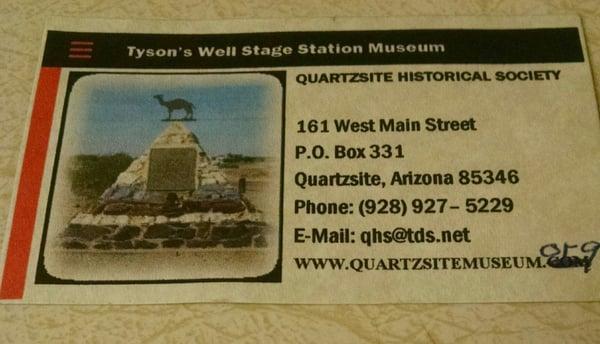 Quartzsite Historical Society